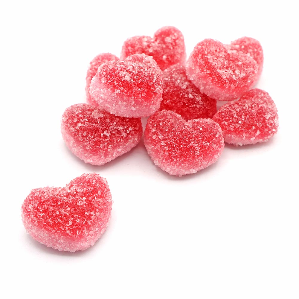 Fizzy Strawberry Hearts