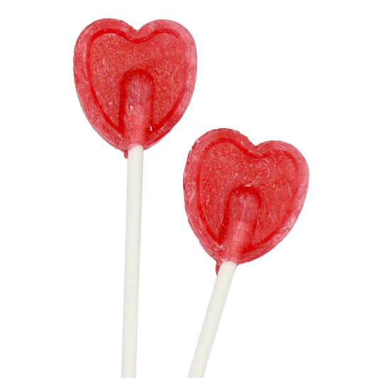 Cherry Heart Lollies