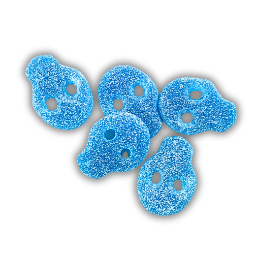 Vegan Fizzy  Blue Skulls